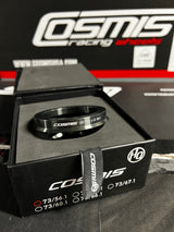 12x1.25 Satin Black / 56.1 / Silver Valves -