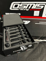 12x1.5 Satin Black / 67.1 / Silver Valves -